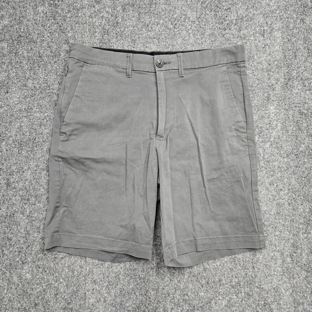Goodfellow & Co Linden Tech Shorts Mens Size W32 Gray Wrinkle Resist Stretch